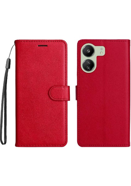 Xiaomi Redmi Için Flip Case Xiaomi 4g Yüksek Kalite Deri Klasik Düz Renk (Yurt Dışından)