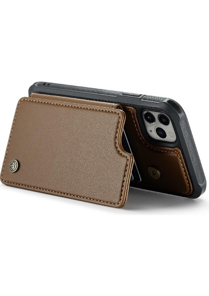 IPhone 11 Pro Max Kickstand Pu Deri Rfıd Ince Için Caseme Cüzdan Kılıf (Yurt Dışından)