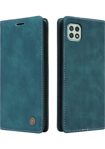 Samsung Galaxy A22 5g Deri Kılıf Için Flip Case Basit Iş Çevirme (Yurt Dışından)