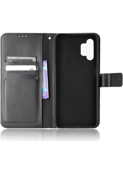 Samsung Galaxy A32 5g Kart Tutucu Kickstand Kapak Manyetik Cüzdan (Yurt Dışından)