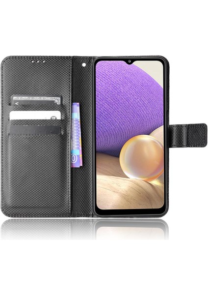 Samsung Galaxy A32 5g Kart Tutucu Kickstand Kapak Manyetik Cüzdan (Yurt Dışından)