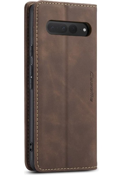 Google Piksel 7 Pro Için Flip Case Vintage Pu Deri Cüzdan Kılıf Kart Yuvası (Yurt Dışından)