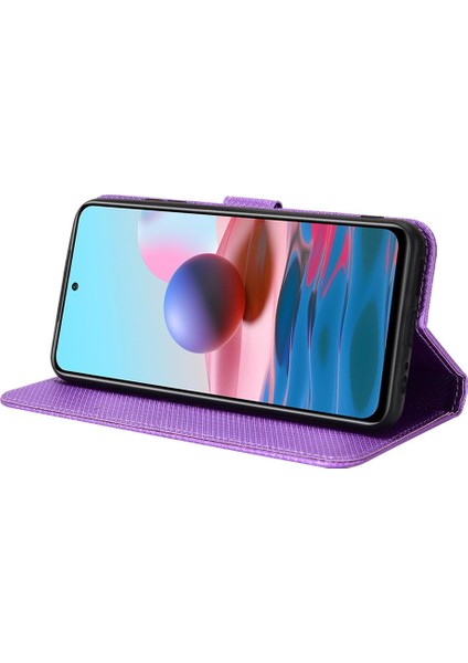 Xiaomi Redmi Not 10 4g Kapak Için Kickstand Manyetik Cüzdan Kart (Yurt Dışından)