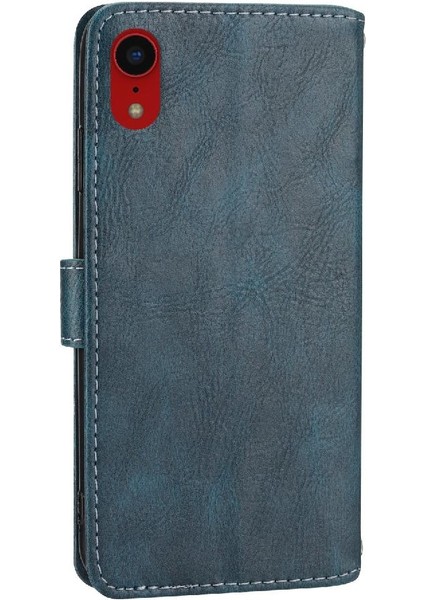 Iphone Xr Kart Tutucu Kickstand Manyetik Kapatma Anti Pu Için Flip Case (Yurt Dışından)