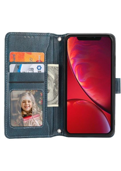 Iphone Xr Kart Tutucu Kickstand Manyetik Kapatma Anti Pu Için Flip Case (Yurt Dışından)