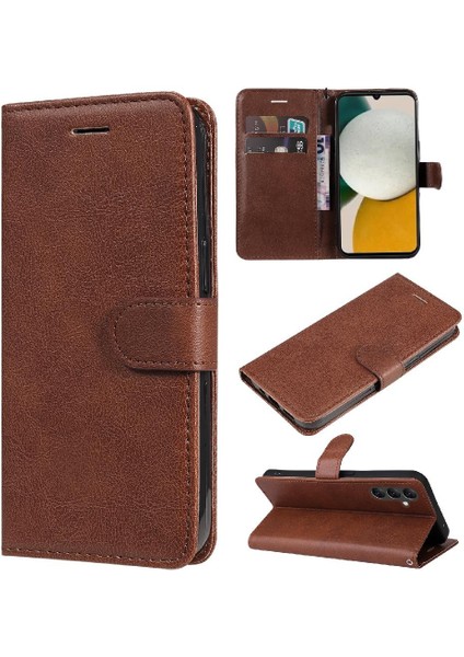 Samsung Galaxy A05S Yüksek Kalite Deri Iş Cüzdan Için Flip Case (Yurt Dışından)