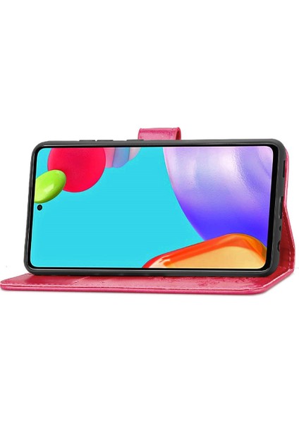 Samsung Galaxy A52 5g Flip Kapak Kılıf Için Kılıf Kısa Kayış Dört (Yurt Dışından)