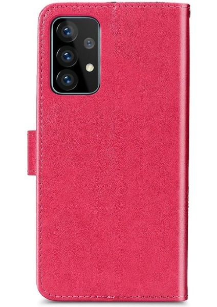 Samsung Galaxy A52 5g Flip Kapak Kılıf Için Kılıf Kısa Kayış Dört (Yurt Dışından)