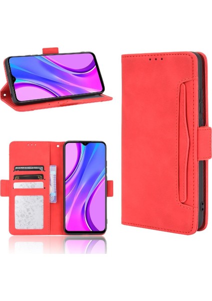Xiaomi Redmi 9c Için Kılıf Ayarlanabilir Ayrılabilir Kart Tutucu Manyetik Kapatma Deri Cüzdan Kapak (Yurt Dışından)