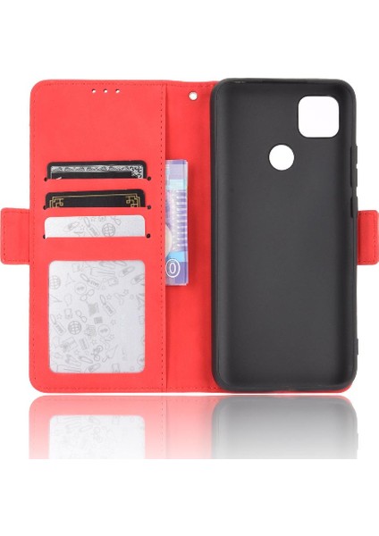 Xiaomi Redmi 9c Için Kılıf Ayarlanabilir Ayrılabilir Kart Tutucu Manyetik Kapatma Deri Cüzdan Kapak (Yurt Dışından) fırsatları