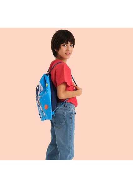 Kids Desenli Ipli Büzgülü Sırt Çantası fırsatları