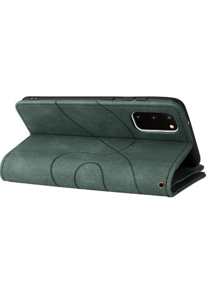 Samsung Galaxy S20 Iki Renkli Dikiş Dokuz Kart Yuvaları Fermuar (Yurt Dışından)