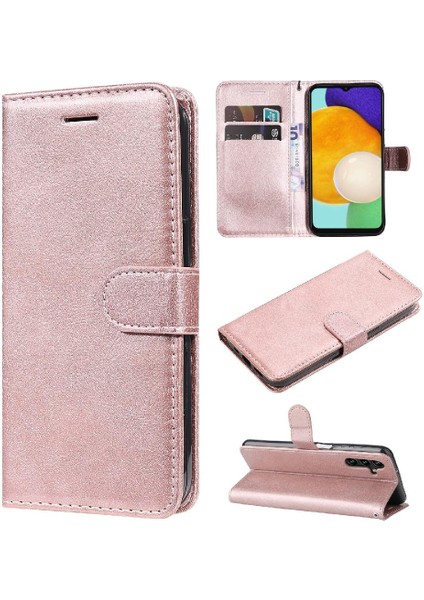 Kart Yuvası ile Samsung Galaxy A13 5g Klasik Düz Renk Için Flip Case (Yurt Dışından)