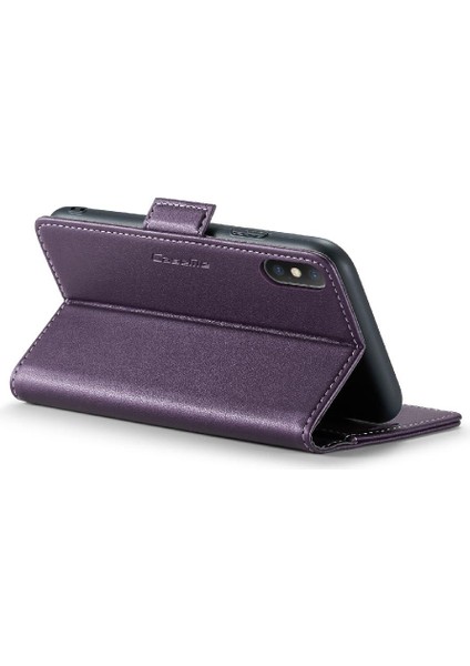 IPhone Xs Max Cüzdan Durumda Anti Dolandırıcılık Kart Yuvası Kickstand (Yurt Dışından)
