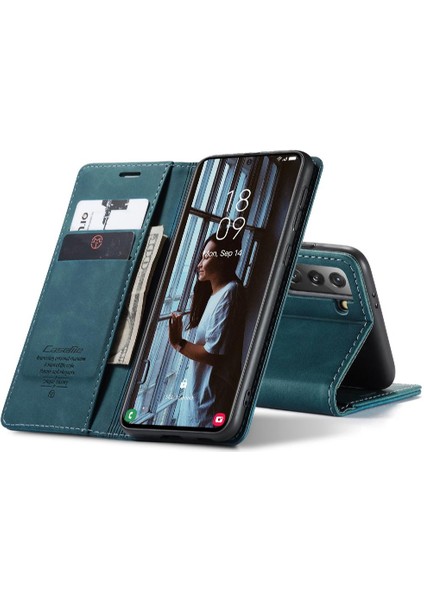 Samsung Galaxy S21 Artı Kılıf Kart Yuvası Için Flip Case Kickstand Flip Folio (Yurt Dışından)
