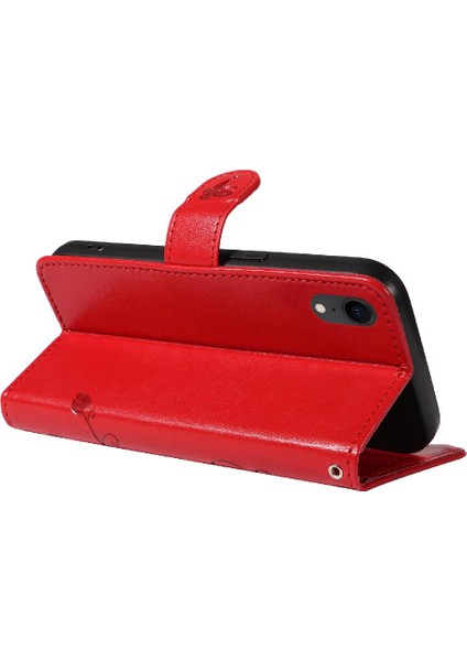 IPhone Xr Cüzdan Telefon Kılıfı Için Kılıf ile Yüksek Kaliteli Deri Kabartmalı (Yurt Dışından)