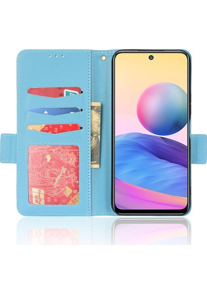 Xiaomi Redmi Için Not 10T 5g Kart Yuvaları Tutucu Yan Toka Cüzdan Pu (Yurt Dışından)