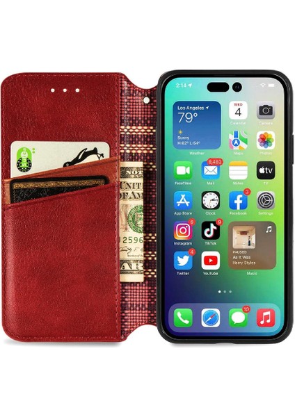 Apple IPhone 14 Pro Kılıf Için Kılıf Zarif Iş Kapak Çevirin (Yurt Dışından)