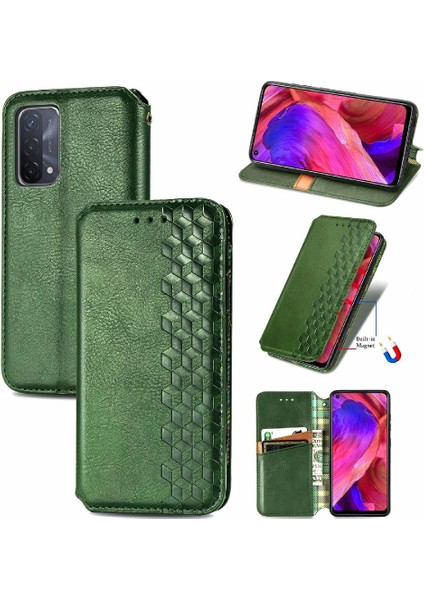 Oppo A54 5g Flip Kapak Için Kılıf Moda Tasarım Deri Kılıf Cüzdan (Yurt Dışından)