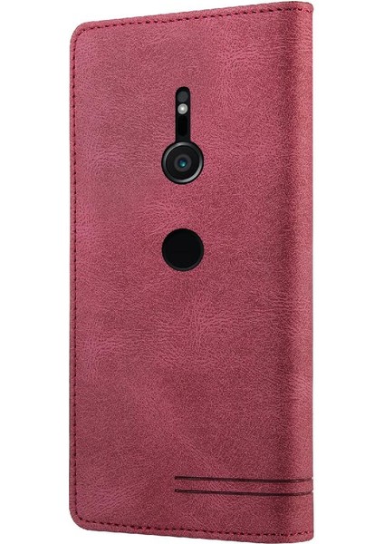 Sony Xperia Xz2 Premium Deri Kickstand Iki Kart Yuvaları Için Kılıf (Yurt Dışından) indirimleri