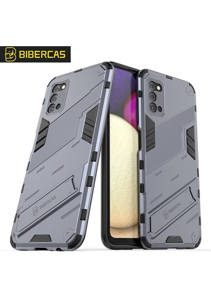 Samsung Galaxy A03S Sağlam Askeri Koruyucu Kapak Kickstand (Yurt Dışından)