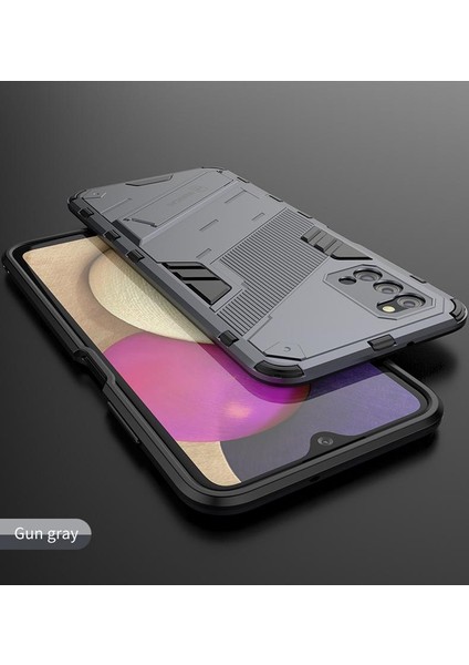Samsung Galaxy A03S Sağlam Askeri Koruyucu Kapak Kickstand (Yurt Dışından) modelleri