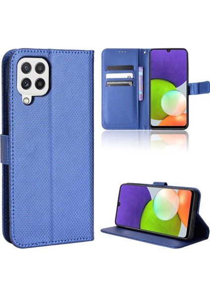 Samsung Galaxy A22 4g Manyetik Cüzdan Kickstand Kart Tutucu Kapak (Yurt Dışından)