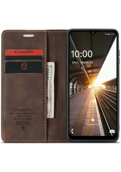 Samsung Galaxy A32 5g Flip Folio Kitap Manyetik Kapatma Pu Için Flip Case (Yurt Dışından)