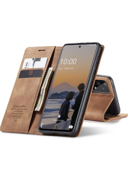 Samsung Galaxy A33 5g Manyetik Kapatma Darbeye Vaka Kartı Için Flip Case (Yurt Dışından)