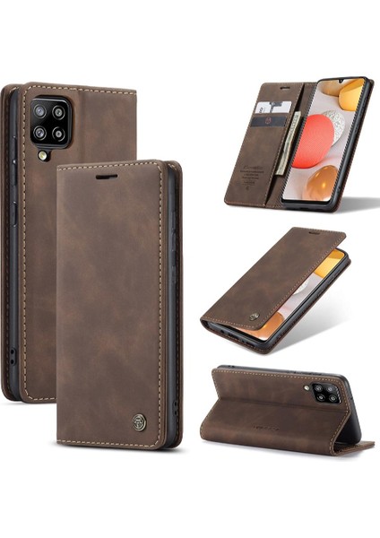 Samsung Galaxy Flip 5g Için Flip Case Vintage Pu Deri Cüzdan Kılıf Kartı (Yurt Dışından)