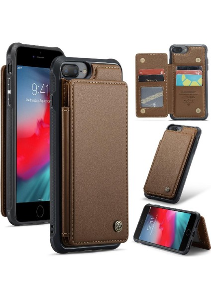 IPhone 6 Artı/6s Artı Pu Deri Rfıd Engelleme Için Caseme Cüzdan Kılıf (Yurt Dışından)