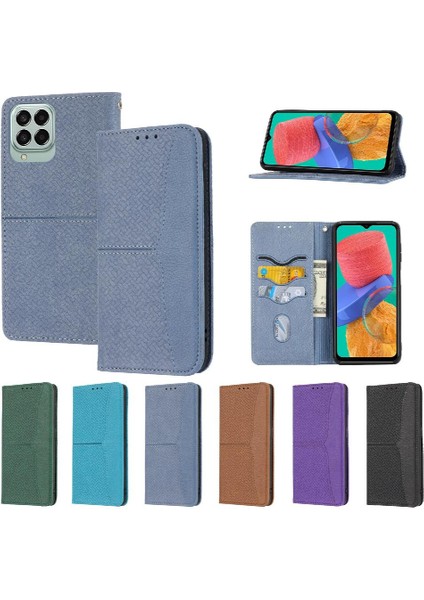 Samsung Galaxy M33 5g Flip Folio Kitap El Cüzdan Kredi Kartı Pu (Yurt Dışından)