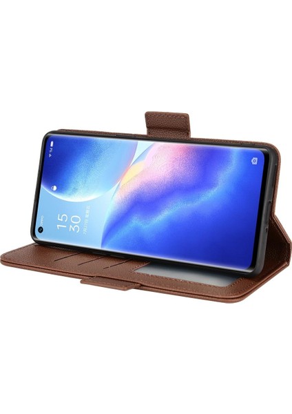 Oppo Oppo 5 Pro Için Kılıf Manyetik Yan Toka Pu Deri Cüzdan Kart Yuvaları (Yurt Dışından) indirimleri