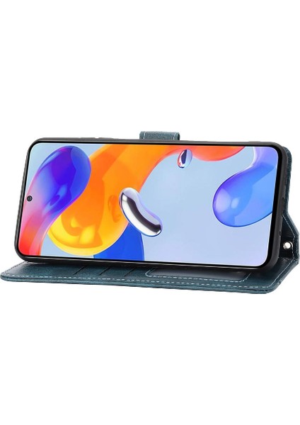 Mays Home1 Xiaomi Redmi Not 11 Için Flip Case Pro Artı 5g Kickstand Kayış Kart Pu (Yurt Dışından)