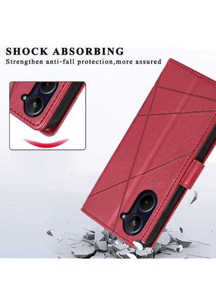 Realme 10 Pro 5g Için Flip Case Darbeye Kickstand Şok Emici Üç (Yurt Dışından)