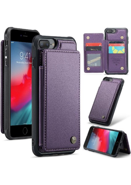 IPhone 6 Artı/6s Artı Pu Deri Rfıd Engelleme Için Caseme Cüzdan Kılıf (Yurt Dışından)