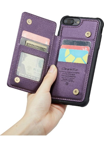IPhone 6 Artı/6s Artı Pu Deri Rfıd Engelleme Için Caseme Cüzdan Kılıf (Yurt Dışından)