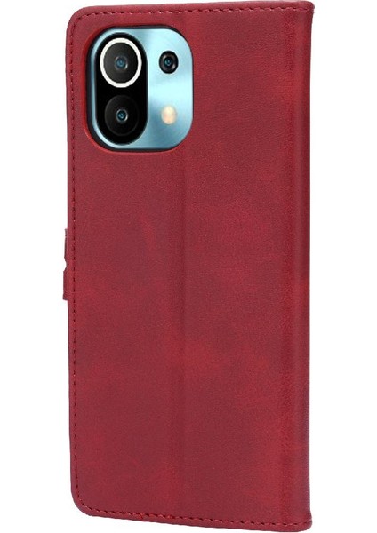 Xiaomi Mi 11 Için Cüzdan Durumda Tüm Yuvarlak Koruma Kickstand Kart Tutucu (Yurt Dışından) indirimleri