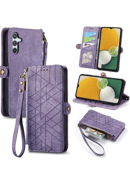 Samsung Galaxy A13 5g Için Flip Case Deri Kılıf Cüzdan Basit Iş (Yurt Dışından)