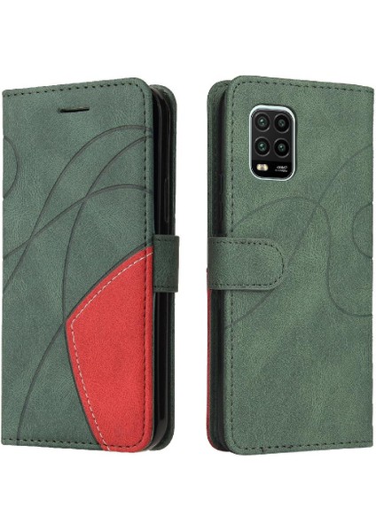 Kart Yuvası Standı Kickstand Koruyucu Pu Flip ile Xiaomi 10 Lite Için Kılıf (Yurt Dışından)