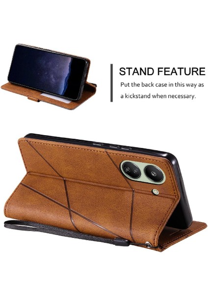 Xiaomi Redmi 13C Için Kılıf Cüzdan Flip Folio Darbeye Pu Deri Manyetik (Yurt Dışından) fırsatları