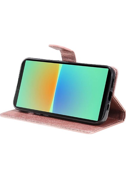 Mays Home1 Kart Yuvası ile Sony Xperia 10 Iv Için Flip Case Iş Cüzdan Telefon Kılıfı (Yurt Dışından)