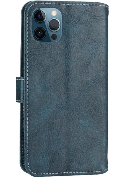 Iphone 12 Için Flip Case Pro Max Pu Deri Kickstand Anti Scratch Kart (Yurt Dışından)