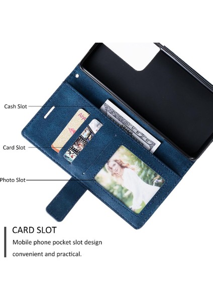 Samsung Galaxy S21 Ultra Darbeye Pu Deri Manyetik Kart Flip Case (Yurt Dışından) modelleri