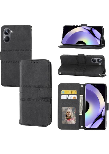 Realme 10 Pro Kickstand Darbeye Koruyucu Cüzdan Kılıf Için Flip Case (Yurt Dışından)