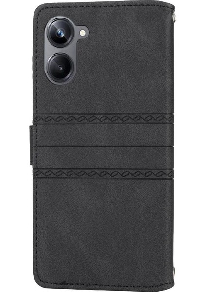 Realme 10 Pro Kickstand Darbeye Koruyucu Cüzdan Kılıf Için Flip Case (Yurt Dışından)