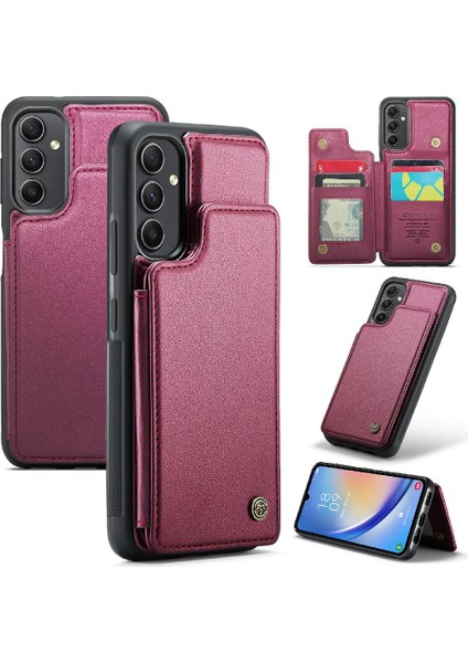 Samsung Galaxy A54 5g Rfıd Engelleme Kart Tutucu Pu Için Caseme Cüzdan Kılıf (Yurt Dışından)