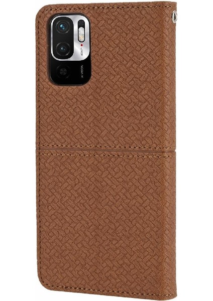 Xiaomi Redmi Için Not 10 4g El Cüzdan Pu Deri Kapak Kredi Kartı (Yurt Dışından)