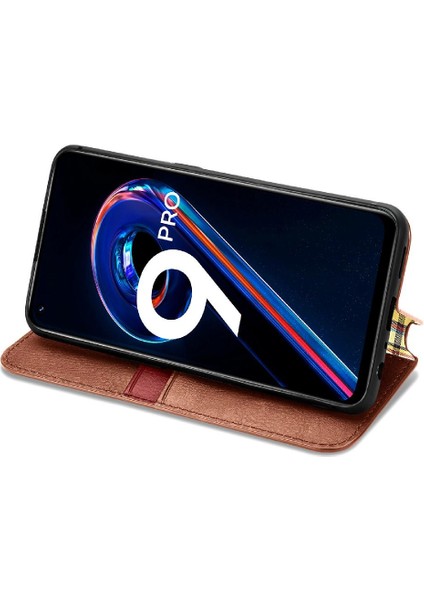 Oppo Realme 9 Pro Cüzdan Fonksiyonu Için Kılıf Deri Kılıf Moda Tasarımı (Yurt Dışından) modelleri