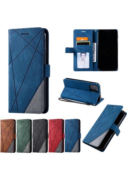 IPhone 12 Için Kılıf Pro Max Kart Tutucu Kickstand Cüzdan Flip Folio Pu (Yurt Dışından)
